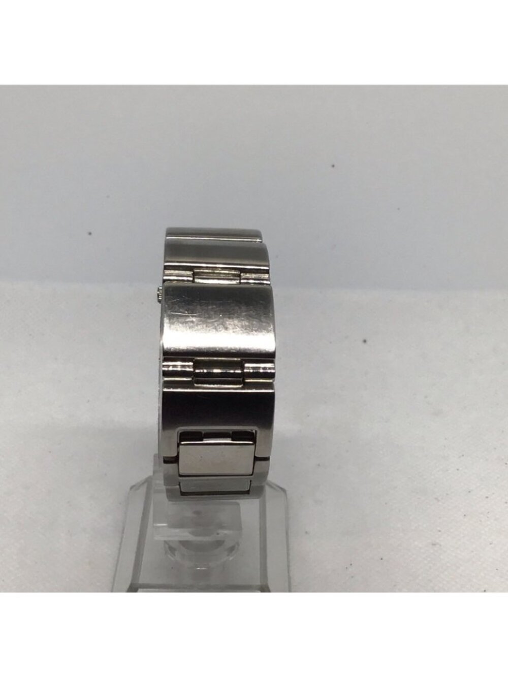 Fossil ES1710 Ladies Rectangle Silver Tone Rhinestone Mother of Pearl Watch - Picture 5 of 14